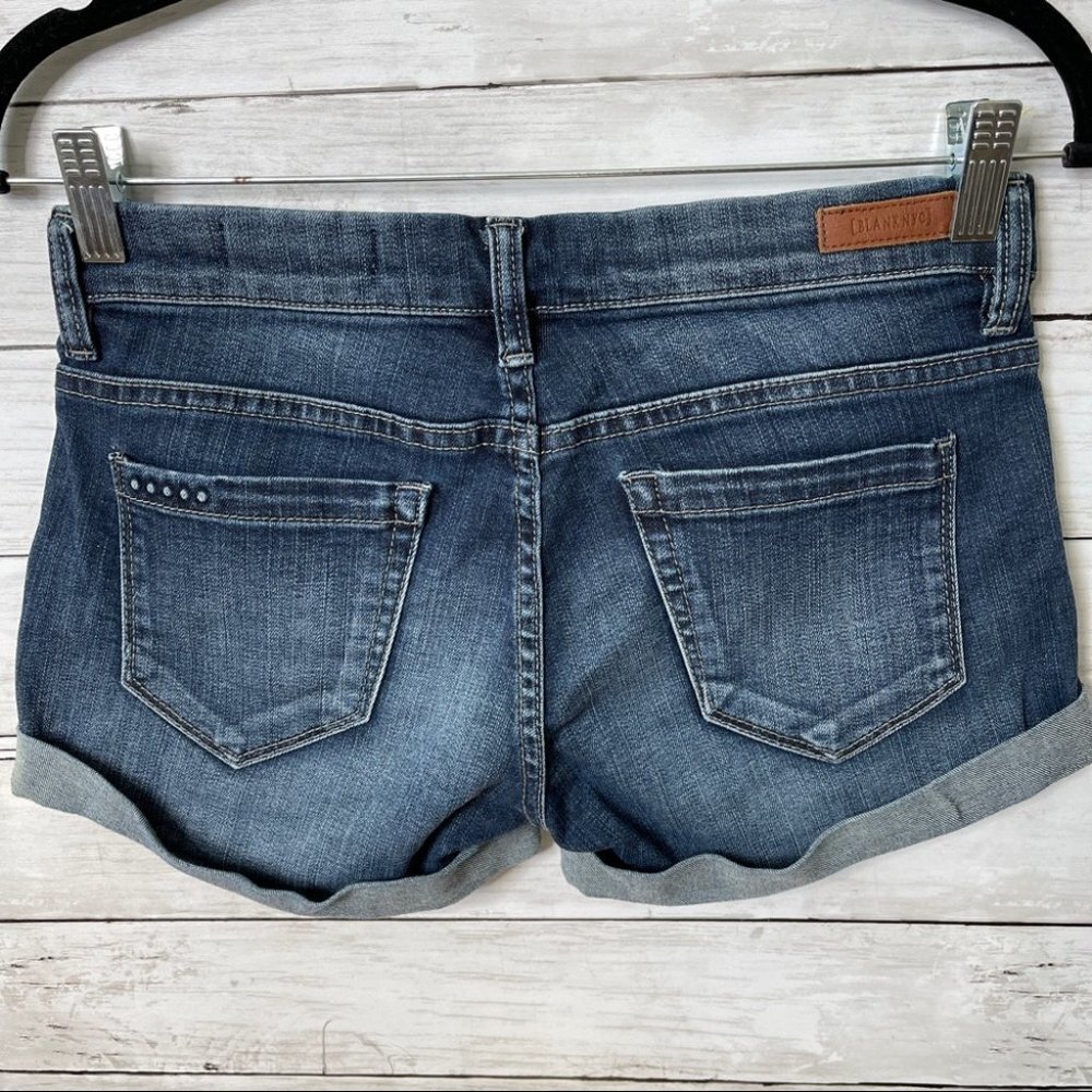Blank NYC Jean Roll over Shorts 25 - Picture 2 of 6